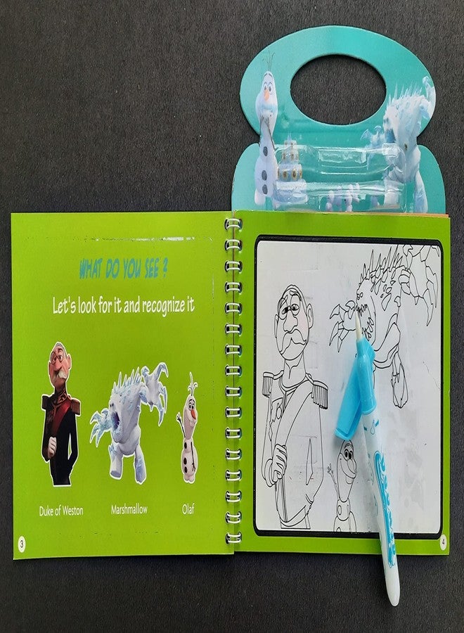 MSGH Reusable Magic Water Painting Book Magic Doodle Pen Kids Coloring Doodle Drawing Board Games Child Educational Toy/Magic Book Water Painting Book for Kids Pack of 1 Pcs (Princess) - Image 2
